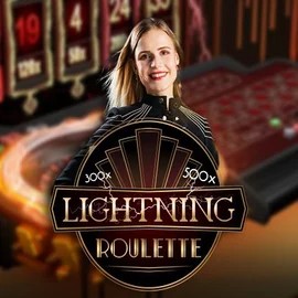 Live Casino logo of Lightning Roulette from Evolution at Luckygem Casino