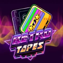 Retro Tapes logo by Push Gaming at Luckygem Casino